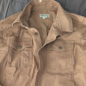 Duluth Trading Co Brown Cotton Blend Shirt